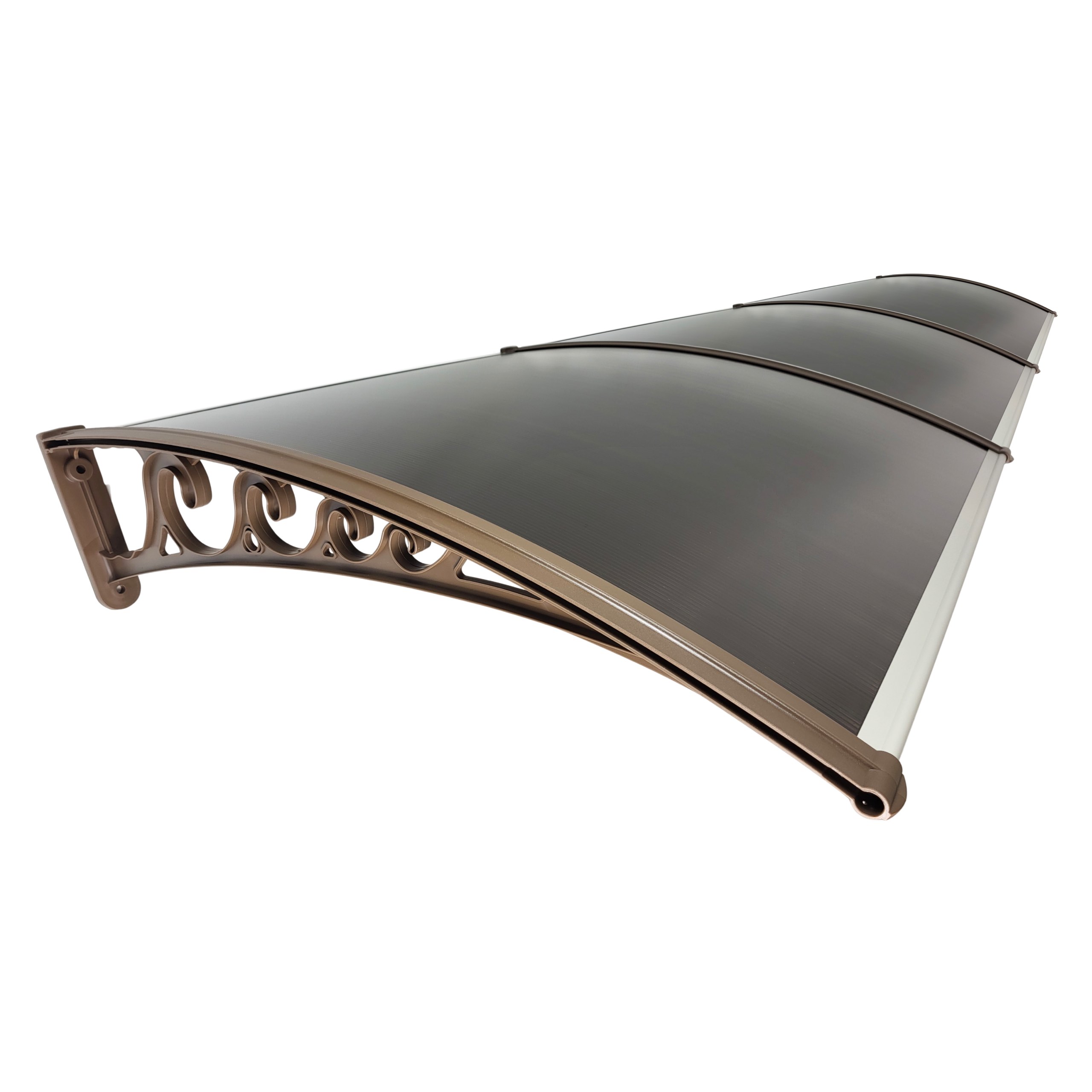 Daszek Klasyczny 300x120 Brązowy Poliwęglan | Brązowe Wsporniki